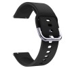 Curea silicon, compatibila Garmin Forerunner 55, telescoape Quick Release, Pitch Black