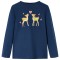 Tricou de copii cu m&acirc;neci lungi, bleumarin, 128