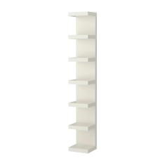 Etajera suspendata, 30 x 190 cm, MDF/pal, maxim 25 kg, Alb foto