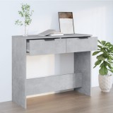 VidaXL Măsuță consolă, gri beton, 90x36x75 cm, lemn prelucrat
