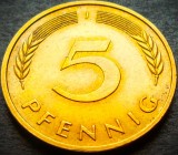 Cumpara ieftin Moneda 5 PFENNIG - RF GERMANIA, anul 1988 *cod 3284 = UNC - litera J