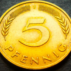 Moneda 5 PFENNIG - RF GERMANIA, anul 1988 *cod 3284 = UNC - litera J