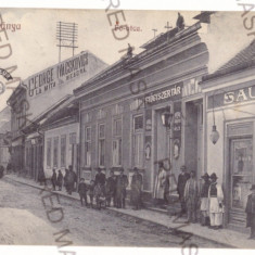 4866 - ORAVITA Caras-Severin Street Stores, Romania - old postcard - used - 1912