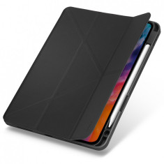 Husa Tableta TPU UNIQ Transforma Rigor New pentru Apple iPad Air (2020), Antimicrobial, CHARCOAL, Gri