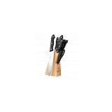 Set cutite de bucatarie 8 elemente, cu suport din lemn, Kinghoff