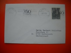 HOPCT PLIC S FDC NR 738 UMEAI 350 ANI 1972 SUEDIA FLORA -NECIRCULAT