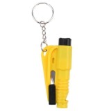 Cumpara ieftin Breloc de supravietuire multifunctional 3in1,ciocan,cutit,fluier - Galben