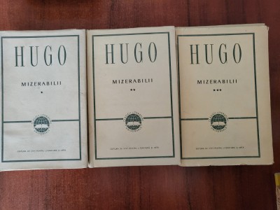 Mizerabilii vol.1,2 si 3 de Victor Hugo foto