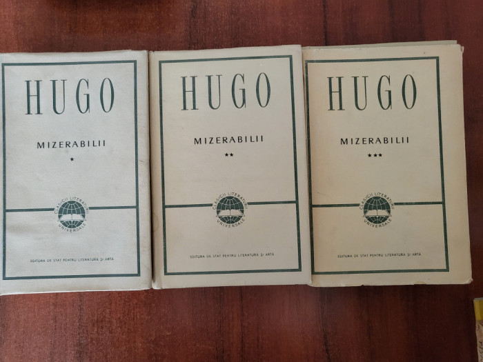 Mizerabilii vol.1,2 si 3 de Victor Hugo