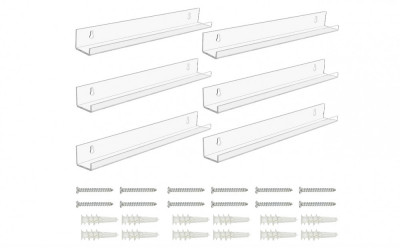 BELLE Vous Raft de perete transparent, Set de 6 - RESIGILAT foto