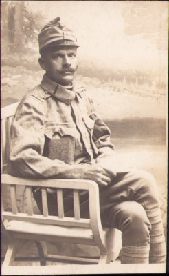 HST P753 Poză militar austro-ungar Primul Război Mondial foto