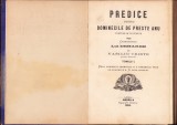 1026SPN Predice pentru dominecile de preste anu ... de Vasiliu Criste vol I 1884