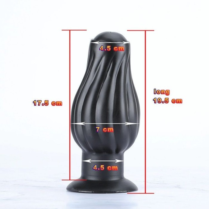X-Men 7.5&quot; Anal Plug Black (19.5cm x 7cm)