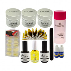 Kit Unghii False cu Gel UV ENS PRO Deluxe - Consumabile Promotie #31 foto