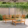 Gossi set canapele de colt paleti de gradina 2 buc. lemn masiv acacia