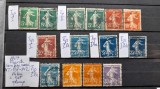 1907 Franta semanat.Y.T.137-142-14 val.-stamp., Stampilat