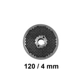 Cumpara ieftin Matrita Granulator Furaje 4mm KL-120 Eurogran-120 TMC Ucraina, Otelita, Tratata Termic, Diametru 120mm