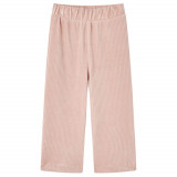 Pantaloni de copii din velur, roz, 104, vidaXL