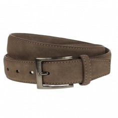 Curea barbati, casual-eleganta, din piele ecologica, latime 3.5 cm, maro - CK186M