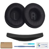 Set 2 bureti + Banda superioara pentru casti JBL Tune 590BT / 570BT / 560BT / 525BT / 520BT / 510BT / 500BT On-Ear - Negru, Spuma cu memorie