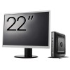 Pachet Calculator Second Hand HP T520 Mini PC, AMD GX-215JJ 1.50GHz, 4GB DDR3, 32GB Flash + Monitor 22&amp;quot; NewTechnology Media