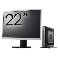 Pachet Calculator Second Hand HP T520 Mini PC, AMD GX-215JJ 1.50GHz, 4GB DDR3, 32GB Flash + Monitor 22&amp;quot; NewTechnology Media