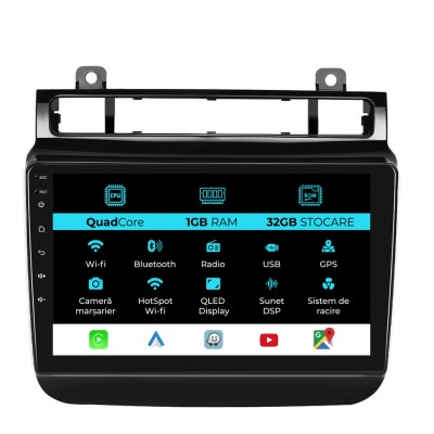 Navigatie Dedicata Volkswagen Touareg (2010-2018), 9Inch, 1Gb Ram, 32Gb Stocare, Carplay foto