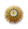 Ceas Perete Aur Soare 70cm Silentios Metalic Modern Quartz Analogic Rotund cu Cifre Arabe