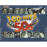 CD 4XCD Various &ndash; 100 Hits Of The 50&#039;s (VG+)