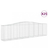 Cumpara ieftin Cosuri gabion arcuite 25 buc, 400x50x100/120 cm fier galvanizat