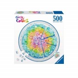 Cumpara ieftin Puzzle Cerc Prajitura Curcubeu, 500 Piese, Ravensburger