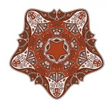 Sticker decorativ Mandala, Maro, 50 cm , 1060STK, natura si peisaje