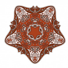 Sticker decorativ Mandala, Maro, 50 cm , 1060STK
