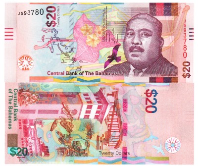 Bahamas 20 Dolari 2018 P-82 UNC foto