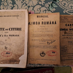 Carte de citire, romana, manuale interbelice