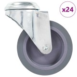 Cumpara ieftin Roti pivotante cu gaura pentru surub, 24 buc., 75 mm