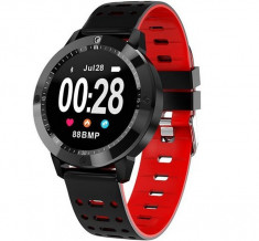 Bratara Fitness iUni CF58, Display OLED, Bluetooth, Pedometru, Monitorizare Puls, Notificari, Rosu foto