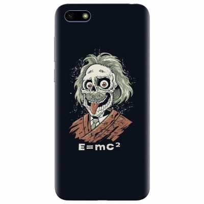 Husa silicon pentru Huawei Y5 2018, Albert Einstein Caricature foto