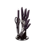Set cutite cu suport, 8 piese, Purple Eclipse Collection, Berlinger Haus, BH 2587