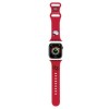 Curea pentru Apple Watch 1/2/3/4/5/6/7/8/9/10/SE/SE 2 (38/40/41/42mm) - Hello Kitty Strap Silicone Kitty Head (HKAWMSCHBLR) - Red