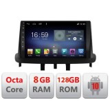 Navigatie Renault Megane 3 Fluence F-145 Octa Core cu Android Radio Bluetooth Internet GPS WIFI DSP 8+128GB 4G CarStore Technology