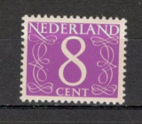 Olanda/Tarile de Jos.1957 Cifra hartie fluorescenta fara filigran GT.60, Nestampilat