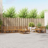 vidaXL Set de canapele de exterior 7 pcs natural Lemn Solid de Acacia 3367242