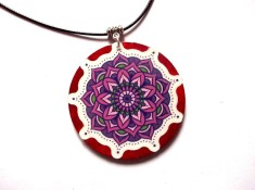 colier de lemn cu mandala 47259
