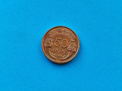 50 centimes 1941 Franta-stare buna-in realitate arata bine! foto