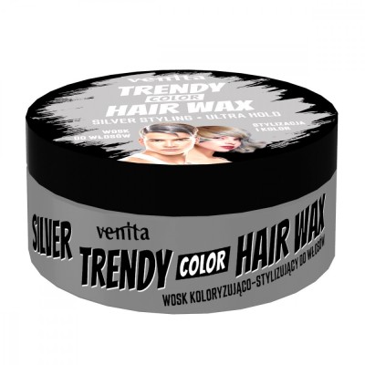 Ceara coloranta pentru par, Trendy Color, argintiu 75g foto