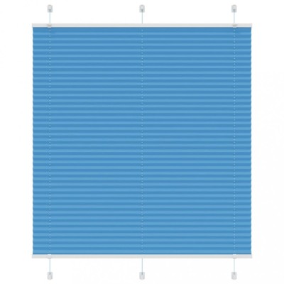 Gossi jaluza plisata albastru 115x100 cm latime tesatura 114,4 cm foto