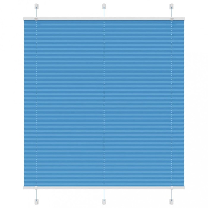 Gossi jaluza plisata albastru 115x100 cm latime tesatura 114,4 cm