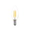 Bec LED filament lumanare 4W E14 6500K, clar, Novelite