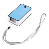 Cumpara ieftin Mini Ventilator Portabil Incarcare USB, Aromaterapie, Odorizant, Umidificator cu Climatizare 20 W Bleu